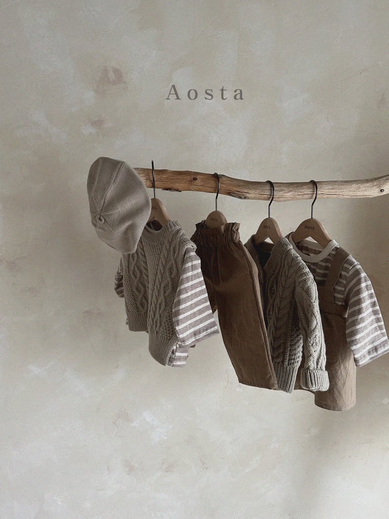 Aosta - Korean Children Fashion - #kidzfashiontrend - Knit Vest - 5