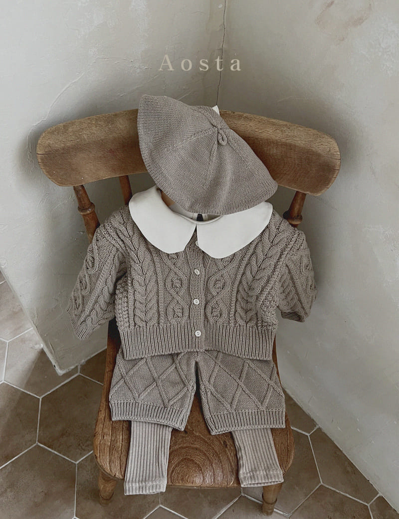 Aosta - Korean Children Fashion - #kidzfashiontrend - Twid Knit Cardigan - 3
