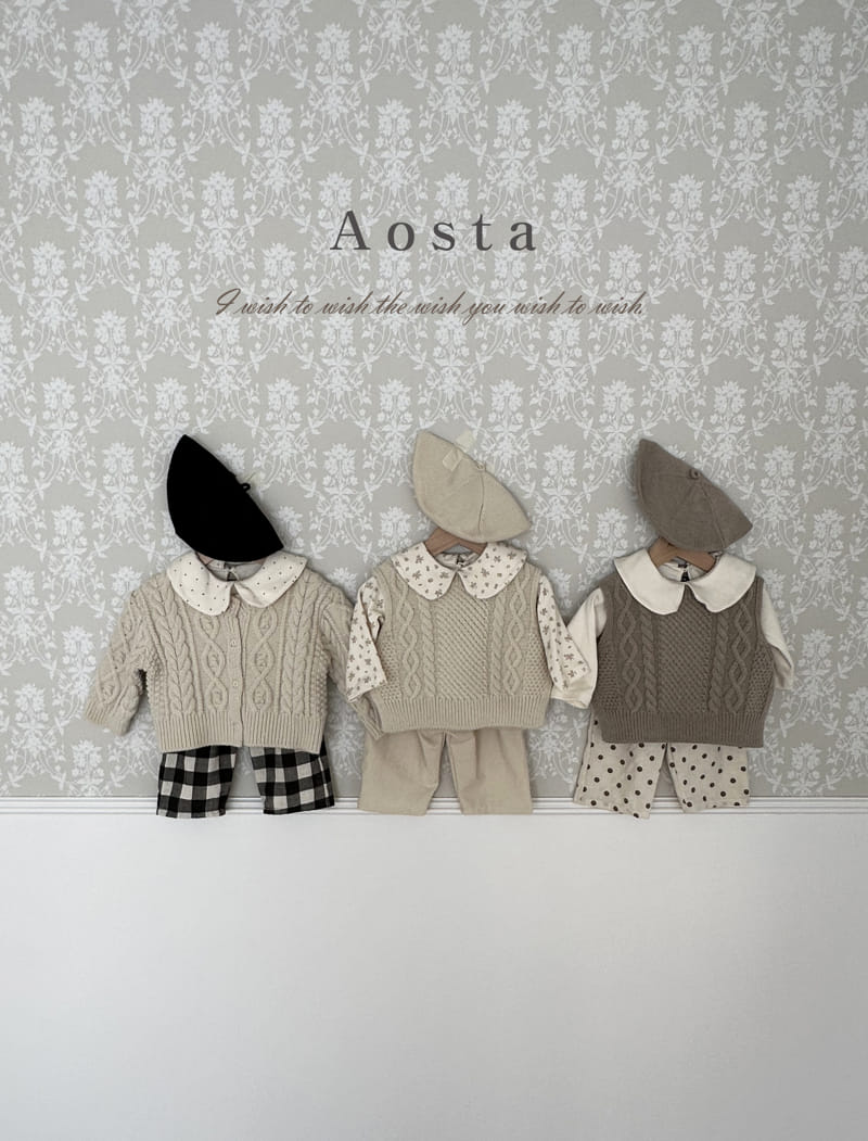 Aosta - Korean Children Fashion - #littlefashionista - Knit Vest - 7