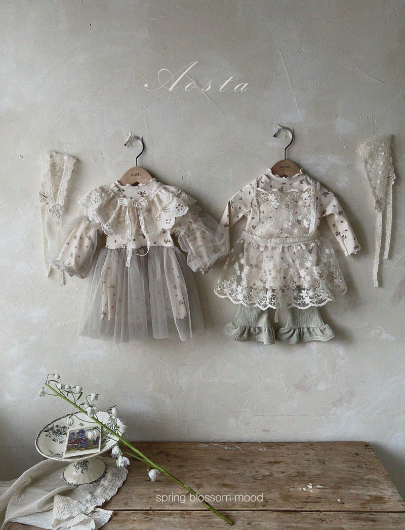 Aosta - Korean Children Fashion - #magicofchildhood - Camellia One-piece - 5