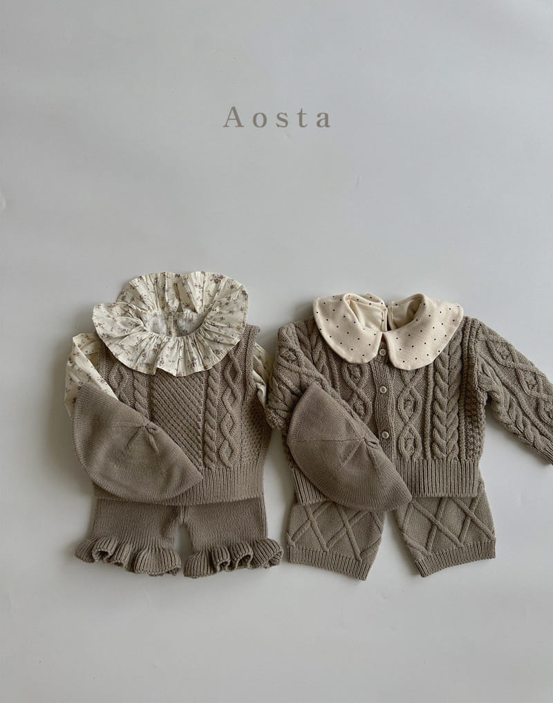 Aosta - Korean Children Fashion - #magicofchildhood - Dandy Knit Pants - 11