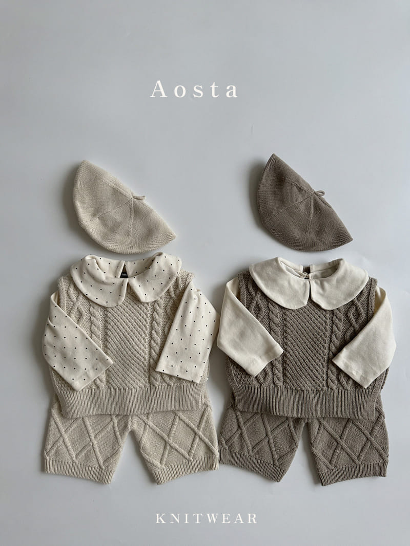 Aosta - Korean Children Fashion - #minifashionista - Knit Vest - 9