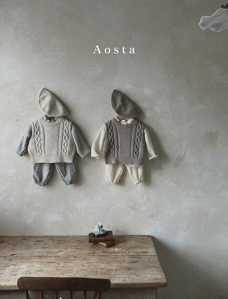 Aosta - Korean Children Fashion - #prettylittlegirls - Knit Vest - 10