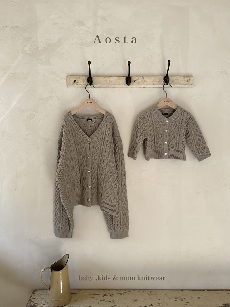 Aosta - Korean Women Fashion - #momslook - Mom Twid Knit Cardigan