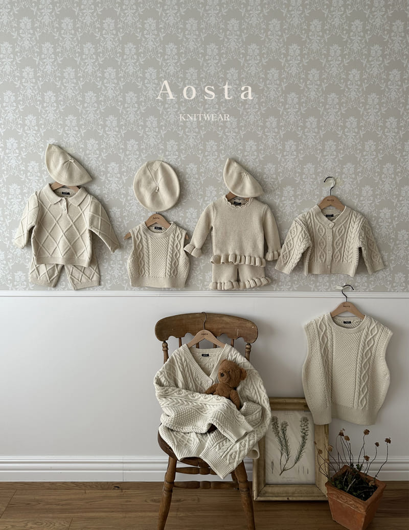 Aosta - Korean Women Fashion - #momslook - Mom Knit Vest - 4