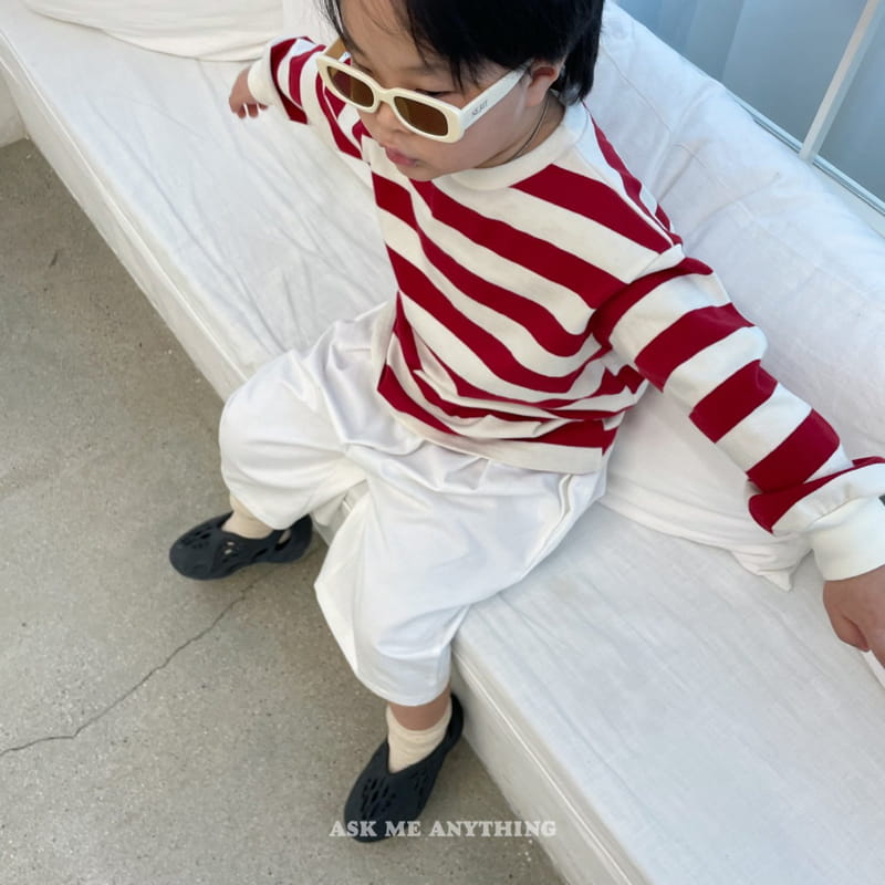 Ask Me Anything - Korean Children Fashion - #childofig - Stripes Tee - 11