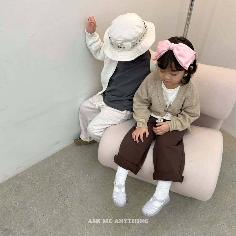 Ask Me Anything - Korean Children Fashion - #designkidswear - Basic Cardigan - 2