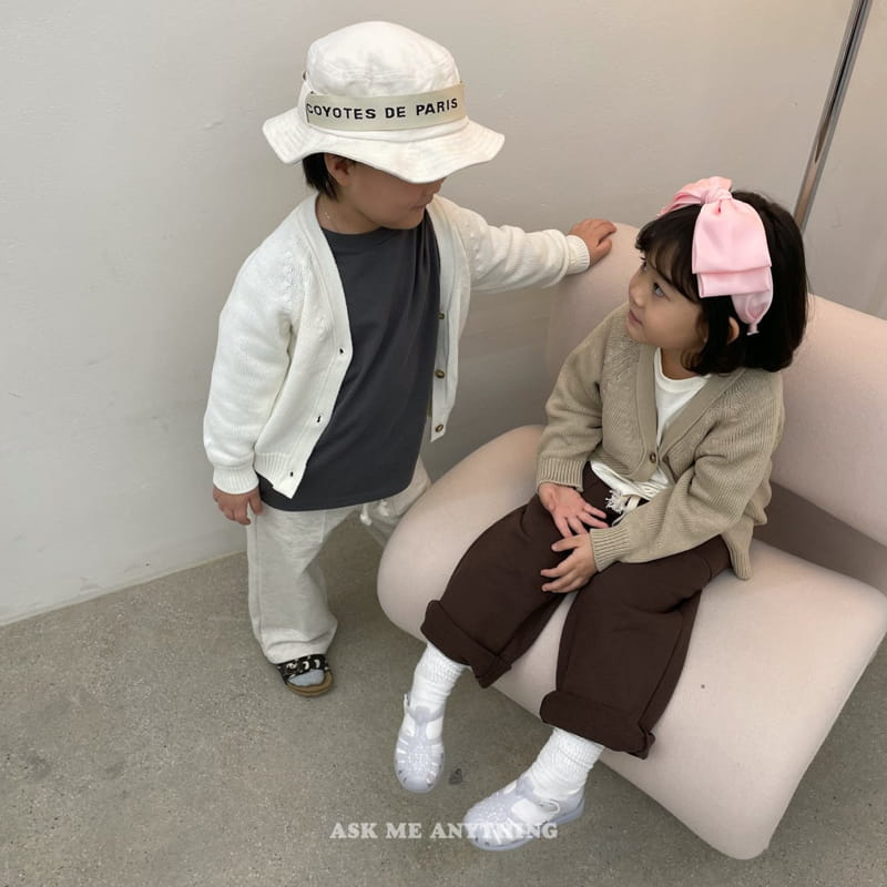 Ask Me Anything - Korean Children Fashion - #discoveringself - Basic Cardigan - 3