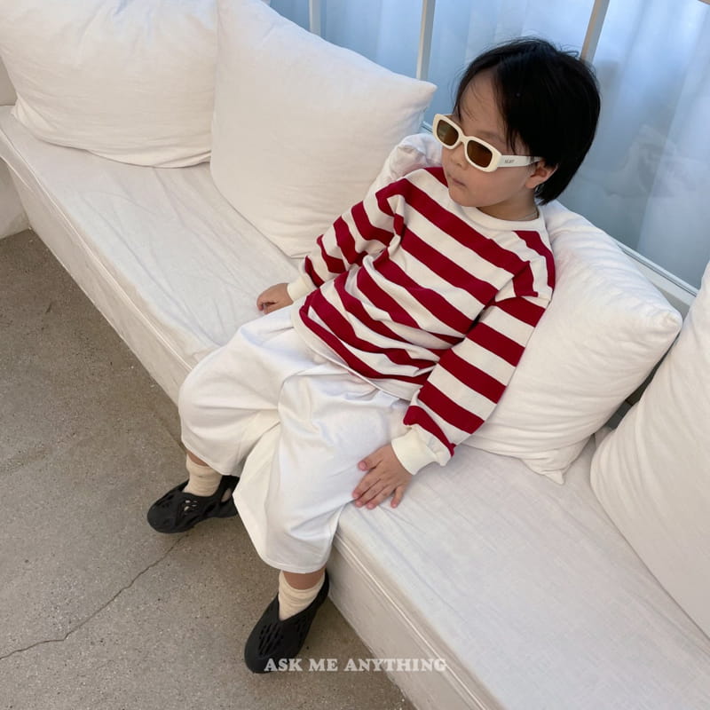 Ask Me Anything - Korean Children Fashion - #todddlerfashion - Stripes Tee - 8