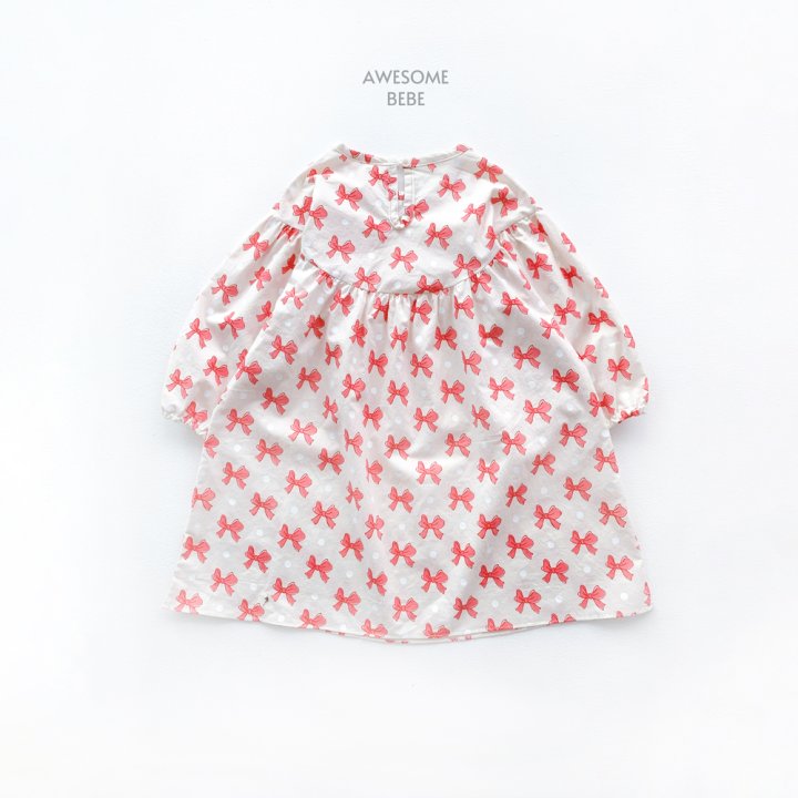 Awesome Bebe - Korean Children Fashion - #childrensboutique - Ribbon One-piece - 4