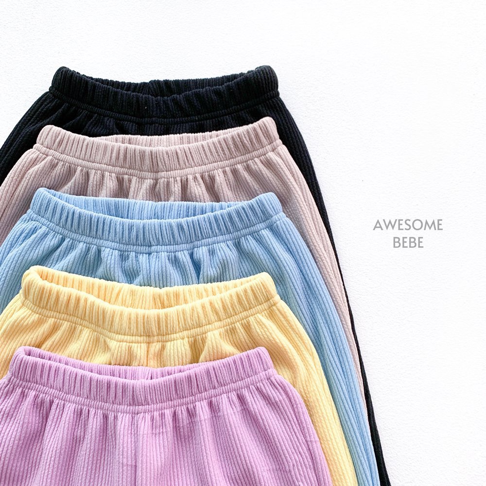 Awesome Bebe - Korean Children Fashion - #designkidswear - Rib Pants
