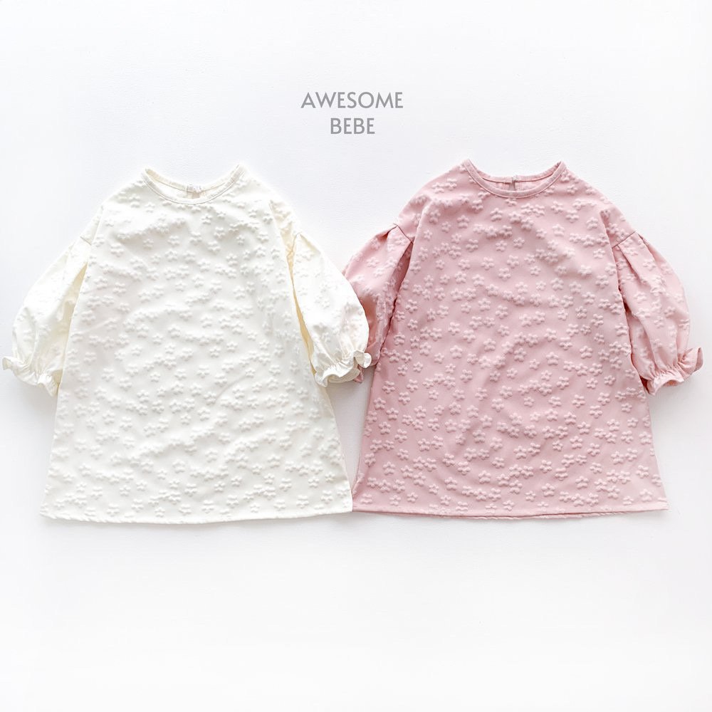 Awesome Bebe - Korean Children Fashion - #littlefashionista - Vanilla Flower One-piece