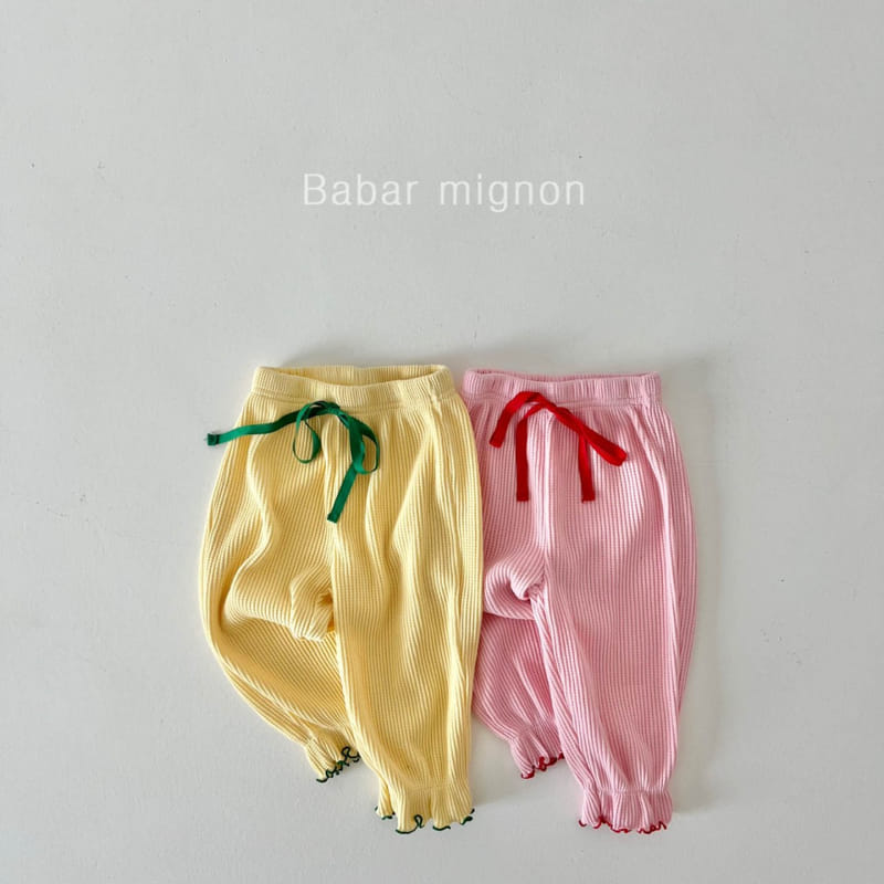 Babar Mignon - Korean Children Fashion - #Kfashion4kids - Waffle Pants