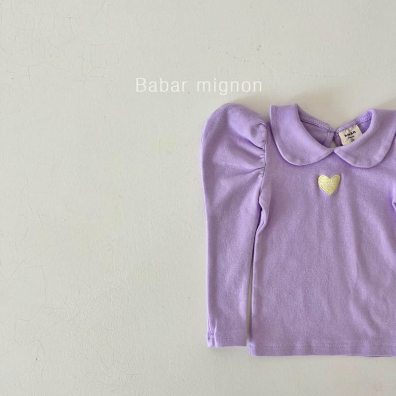 Babar Mignon - Korean Children Fashion - #Kfashion4kids - Heart Puff Tee - 12