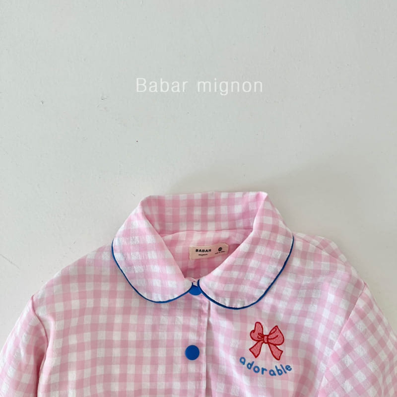 Babar Mignon - Korean Children Fashion - #Kfashion4kids - Check Ribbon Jumper - 9