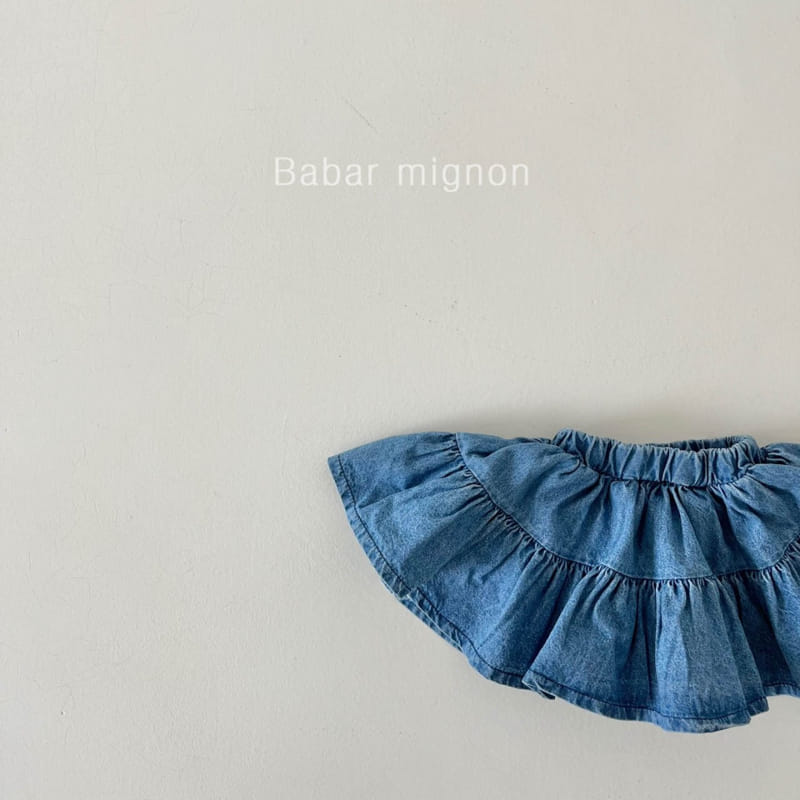 Babar Mignon - Korean Children Fashion - #Kfashion4kids - Denim Cancan Skirt - 2