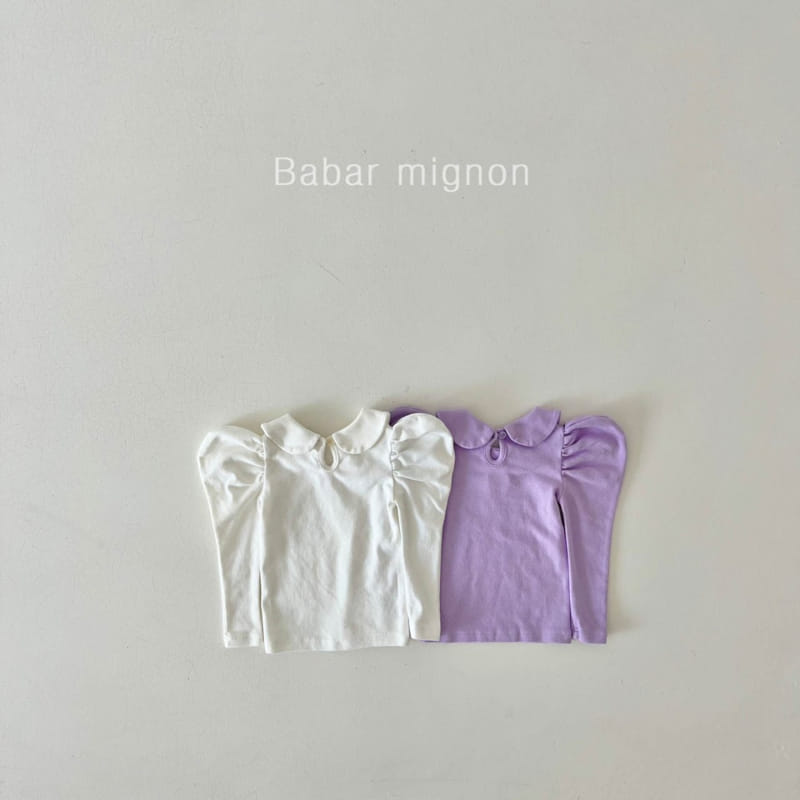 Babar Mignon - Korean Children Fashion - #childofig - Heart Puff Tee - 4