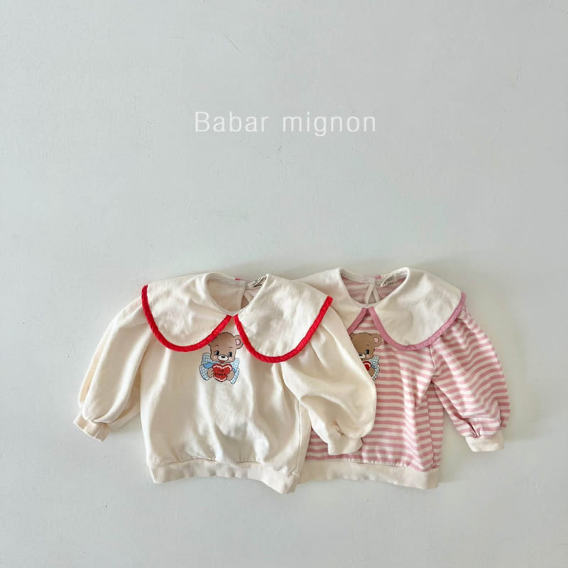 Babar Mignon - Korean Children Fashion - #childofig - Bear Collar Sweatshirt