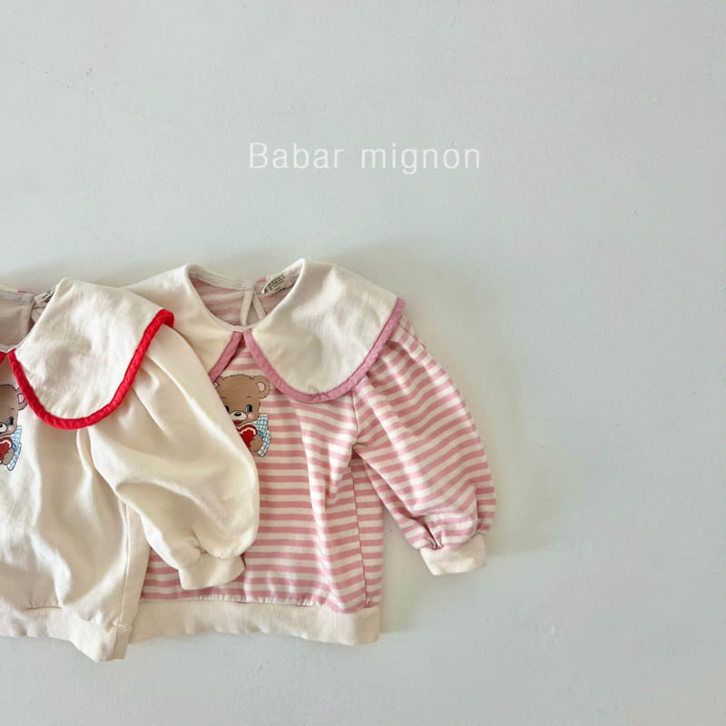 Babar Mignon - Korean Children Fashion - #childofig - Bear Collar Sweatshirt - 2