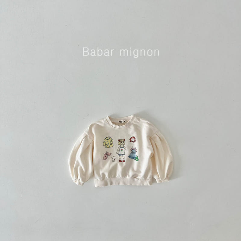 Babar Mignon - Korean Children Fashion - #childrensboutique - Doll Sweatshirt - 8