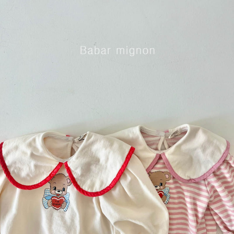 Babar Mignon - Korean Children Fashion - #childrensboutique - Bear Collar Sweatshirt - 3