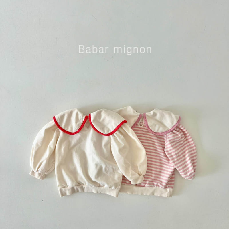 Babar Mignon - Korean Children Fashion - #childrensboutique - Bear Collar Sweatshirt - 4
