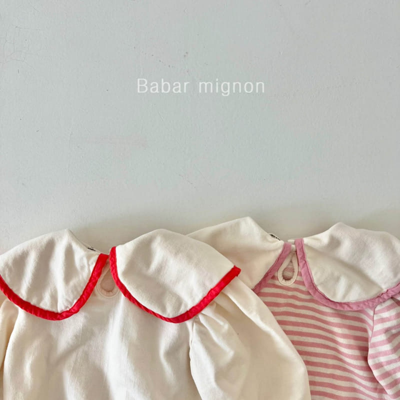 Babar Mignon - Korean Children Fashion - #discoveringself - Bear Collar Sweatshirt - 5