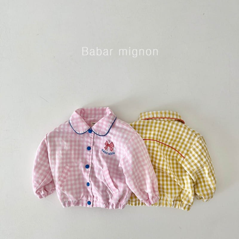 Babar Mignon - Korean Children Fashion - #designkidswear - Check Ribbon Jumper - 4