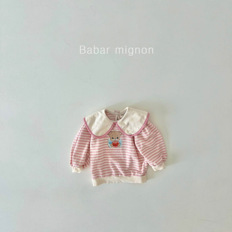 Babar Mignon - Korean Children Fashion - #fashionkids - Bear Collar Sweatshirt - 6