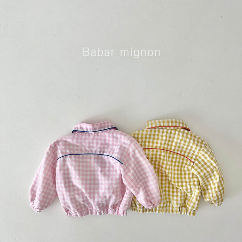 Babar Mignon - Korean Children Fashion - #fashionkids - Check Ribbon Jumper - 5