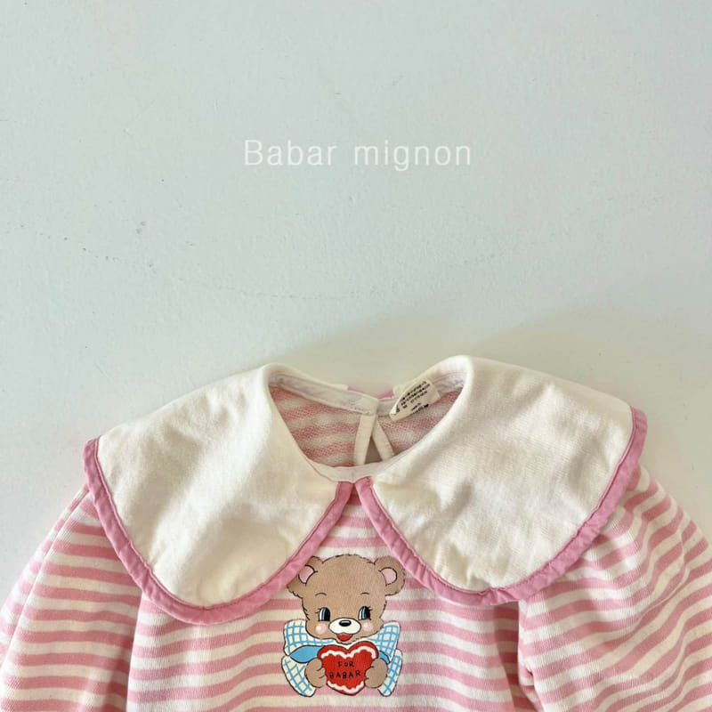 Babar Mignon - Korean Children Fashion - #kidzfashiontrend - Bear Collar Sweatshirt - 9