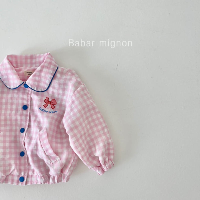 Babar Mignon - Korean Children Fashion - #kidzfashiontrend - Check Ribbon Jumper - 8