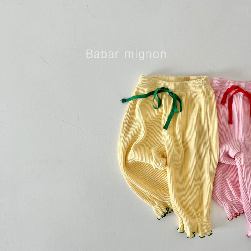Babar Mignon - Korean Children Fashion - #littlefashionista - Waffle Pants - 2