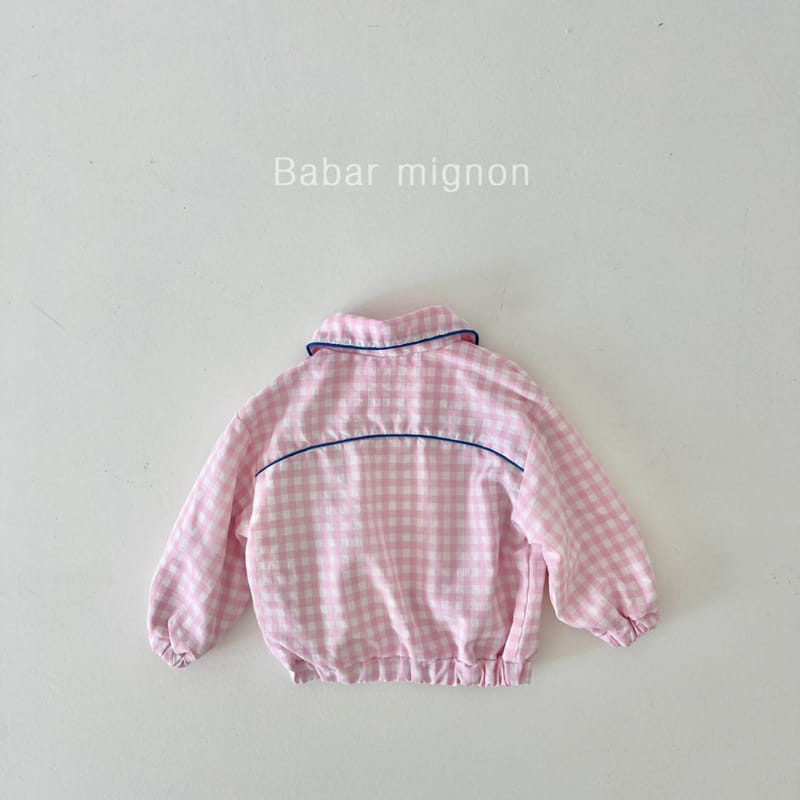 Babar Mignon - Korean Children Fashion - #littlefashionista - Check Ribbon Jumper - 10
