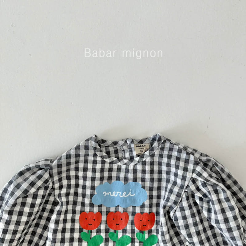 Babar Mignon - Korean Children Fashion - #littlefashionista - Tulip Check One-piece - 9