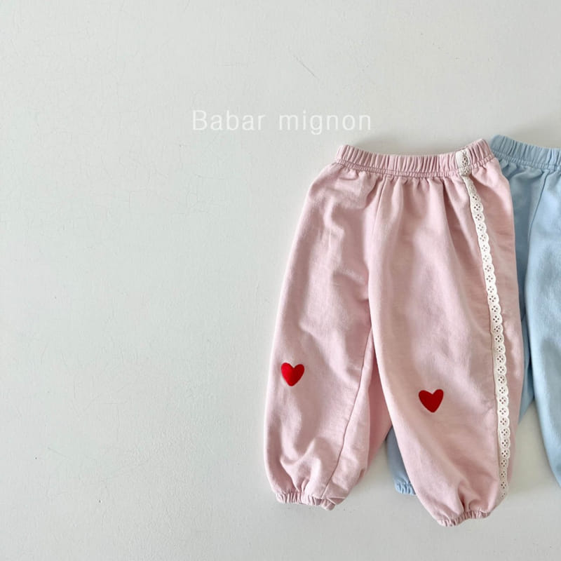 Babar Mignon - Korean Children Fashion - #magicofchildhood - Heart Pants - 2