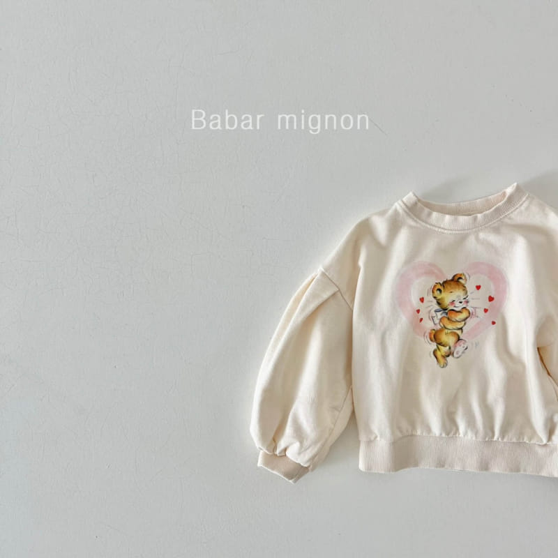 Babar Mignon - Korean Children Fashion - #magicofchildhood - Heart Bear Sweatshirt - 6