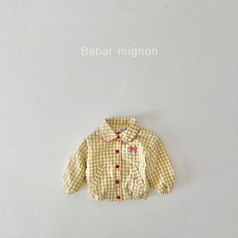Babar Mignon - Korean Children Fashion - #magicofchildhood - Check Ribbon Jumper - 11