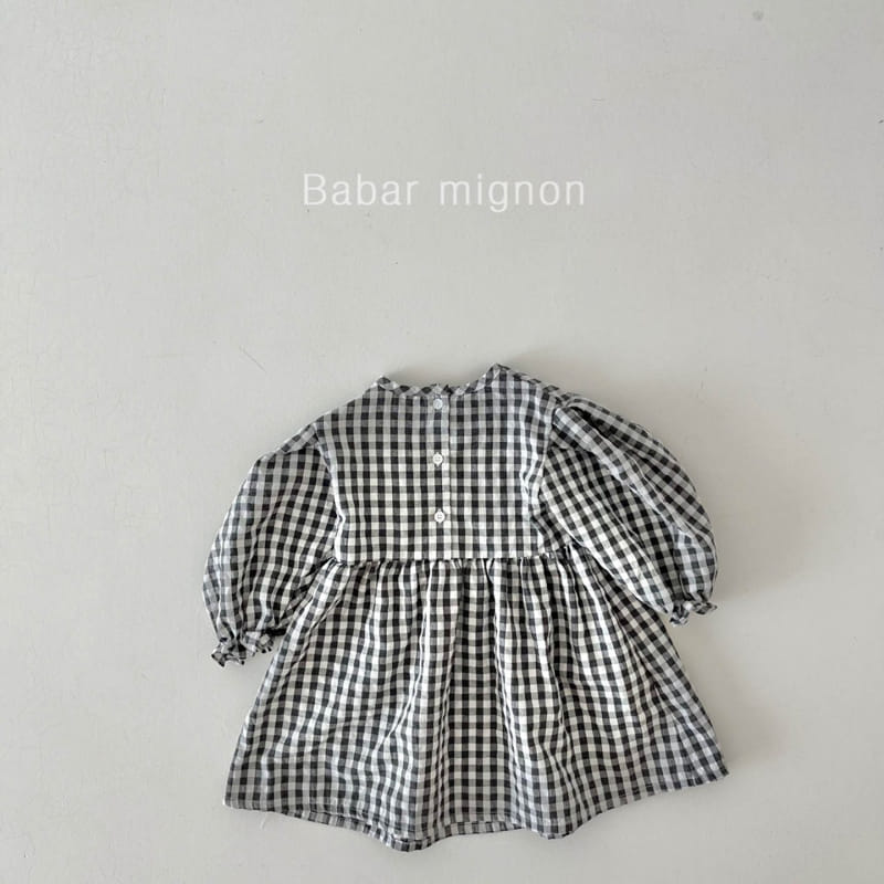 Babar Mignon - Korean Children Fashion - #magicofchildhood - Tulip Check One-piece - 10