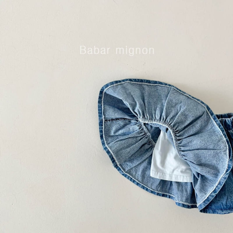 Babar Mignon - Korean Children Fashion - #littlefashionista - Denim Cancan Skirt - 4