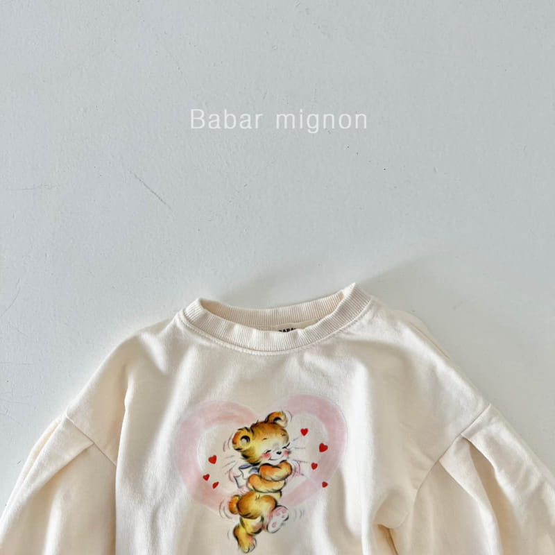 Babar Mignon - Korean Children Fashion - #minifashionista - Heart Bear Sweatshirt - 7