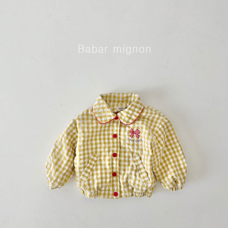 Babar Mignon - Korean Children Fashion - #minifashionista - Check Ribbon Jumper - 12