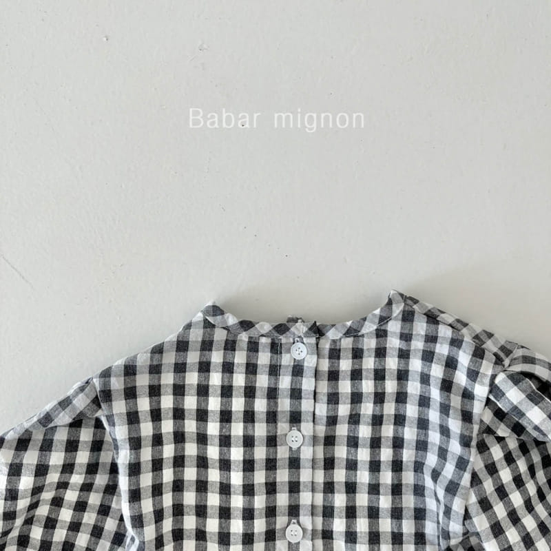 Babar Mignon - Korean Children Fashion - #minifashionista - Tulip Check One-piece - 11