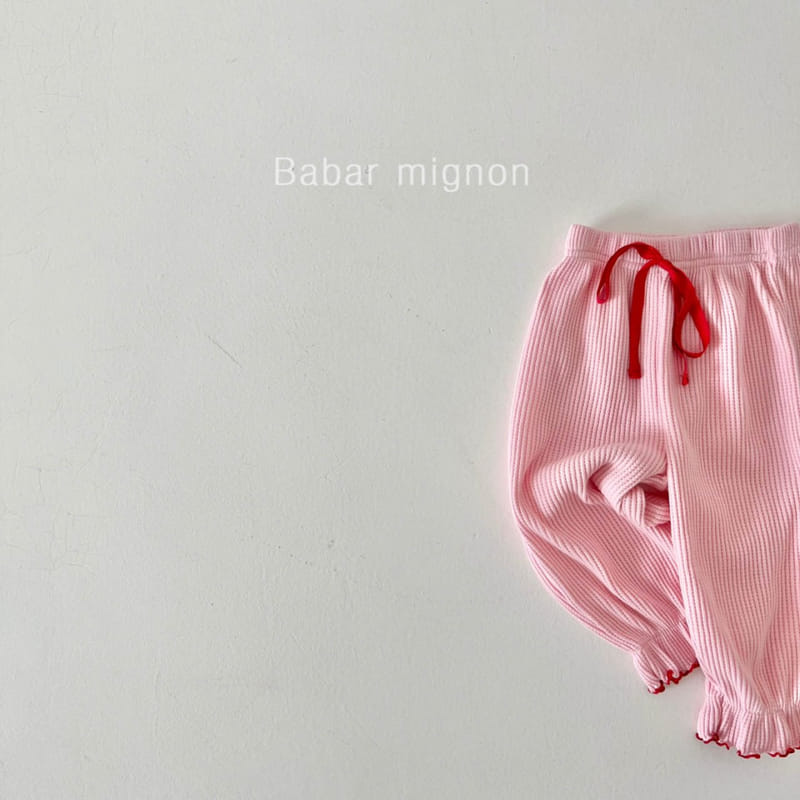 Babar Mignon - Korean Children Fashion - #todddlerfashion - Waffle Pants - 6