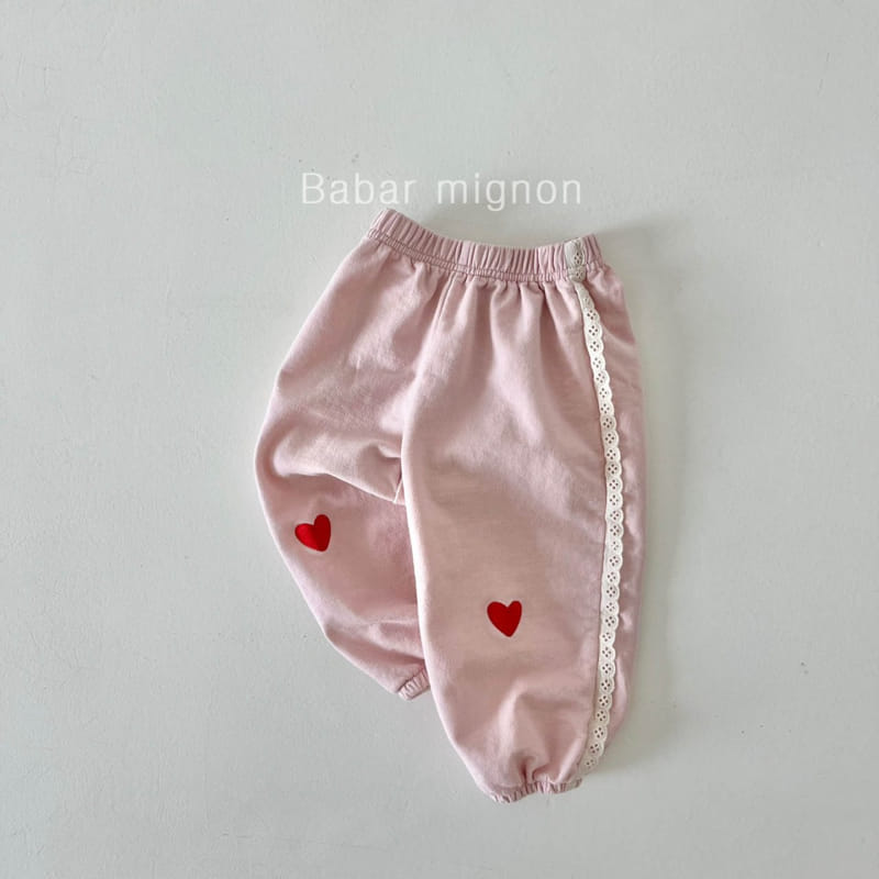 Babar Mignon - Korean Children Fashion - #todddlerfashion - Heart Pants - 5