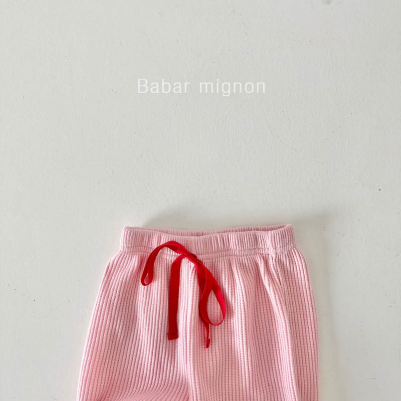 Babar Mignon - Korean Children Fashion - #toddlerclothing - Waffle Pants - 7