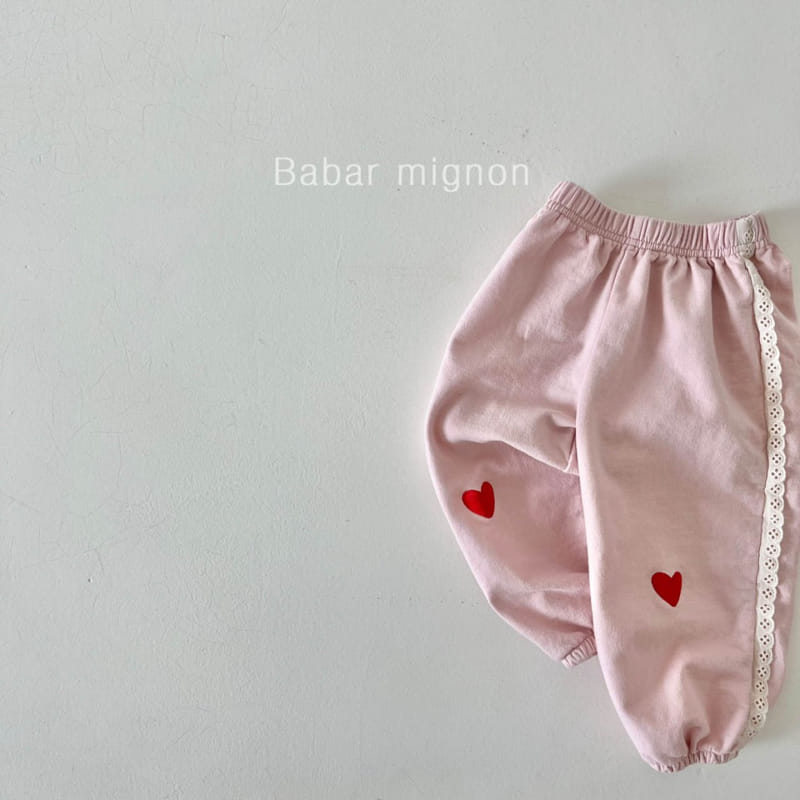 Babar Mignon - Korean Children Fashion - #toddlerclothing - Heart Pants - 6