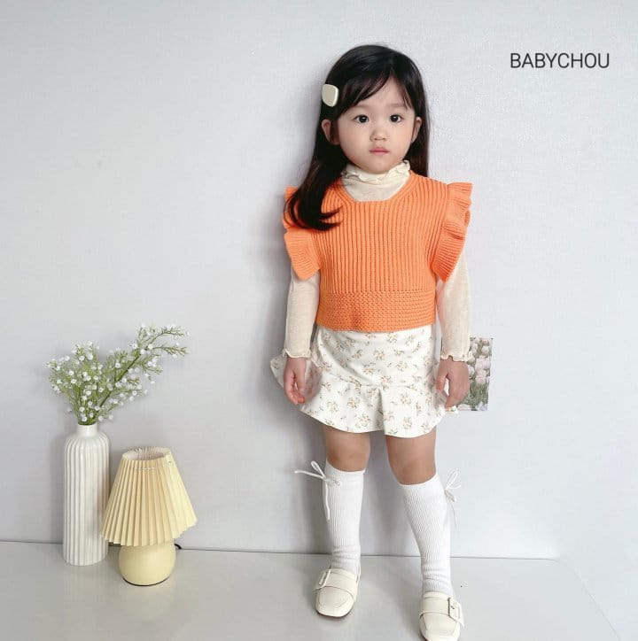 Babychou - Korean Children Fashion - #fashionkids - Frill Vest - 10