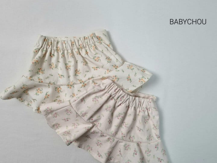 Babychou - Korean Children Fashion - #kidsshorts - Flower Leon Skirt - 2