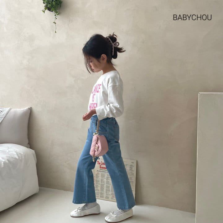 Babychou - Korean Children Fashion - #kidsstore - Unbal Bootscut Pants - 7